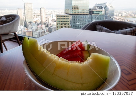 Breakfast fruits at Osaka Station Hotel in JP Tower Osaka (KITTE Osaka) 123397037