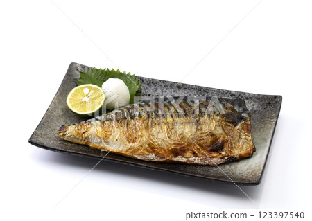 Grilled mackerel 123397540