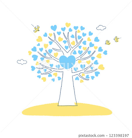 Big heart tree 123398197