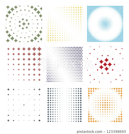 halftone banners of colored stars for pattern and background. Vector illustration halftone banners of colored stars for pattern and background. Vector illustration 123398693