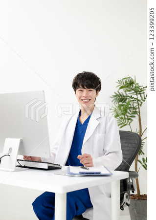 Male doctor, cosmetic medicine, clinic Male doctor, cosmetic medicine, clinic 123399205