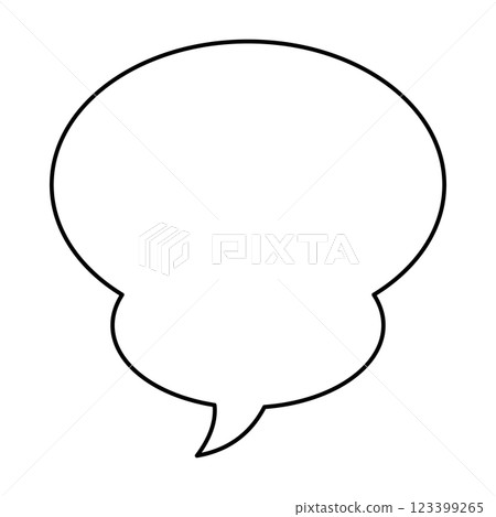 白色背景上的簡單語音氣泡圖 白色背景上的簡單語音氣泡圖 123399265