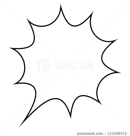 Simple speech bubble illustration on white background 123399315