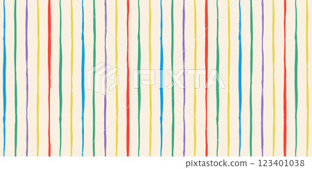 Stripped seamless vector pattern. Hand drawn line paint brush background Stripped seamless vector pattern. Hand drawn line paint brush background 123401038