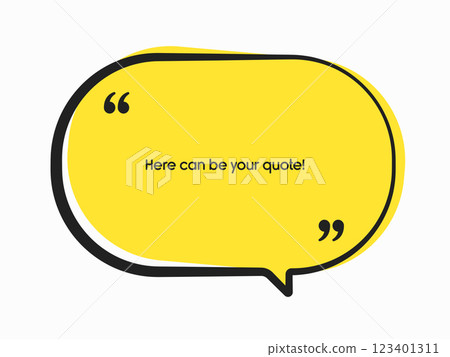 Speech bubble. Space for quote text, frame message Speech bubble. Space for quote text, frame message 123401311