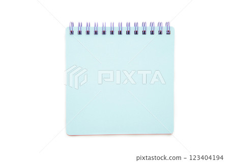 Blue notebook isolated on the white background. Blue notebook isolated on the white background. 123404194