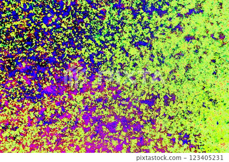 Rusty metal background. Texture of colored steel. Changed color scheme. 123405231