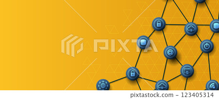 Cyber security technology concept and virus protection Cyber security technology concept and virus protection 123405314