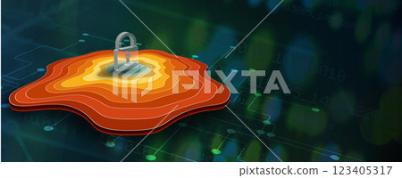Cyber security technology concept and virus protection 123405317
