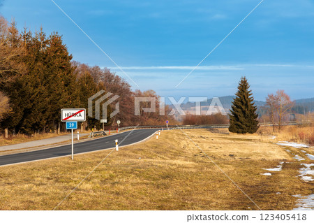 Winter mood in the country of South Bohemia. Czech Republic Winter mood in the country of South Bohemia. Czech Republic 123405418