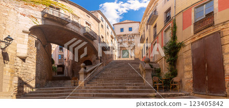 Pujada de Sant Domenec, Girona, Spain 123405842