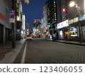 Downtown area at night 123406055