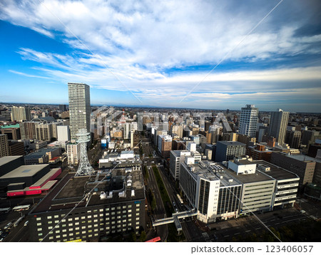 Sapporo cityscape as seen from Sapporo TV Tower Sapporo cityscape as seen from Sapporo TV Tower 123406057