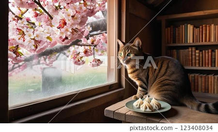 櫻花和貓 123408034