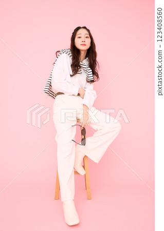 春季時尚肖像 123408560