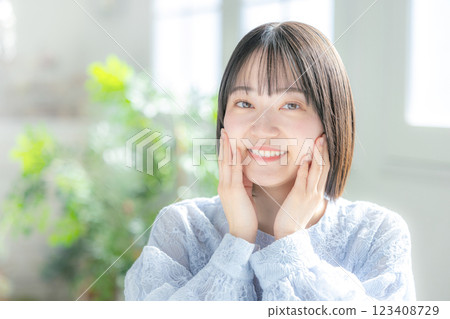 女士美容長袖 123408729