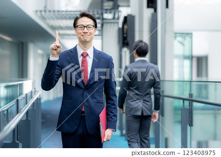 Businessman portrait 123408975