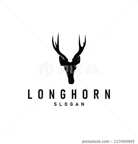 longhorn logo design symbol of strength and toughness horn illustration template symbol brand product longhorn logo design symbol of strength and toughness horn illustration template symbol brand product 123408995