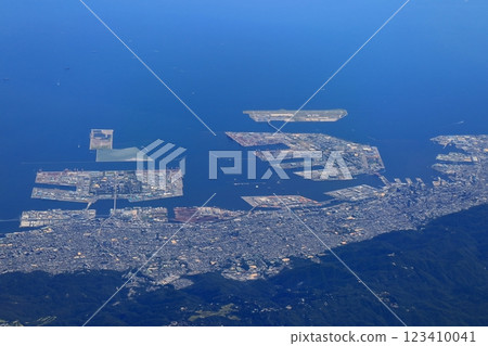 [Hyogo Prefecture] Aerial view of Kobe city 123410041