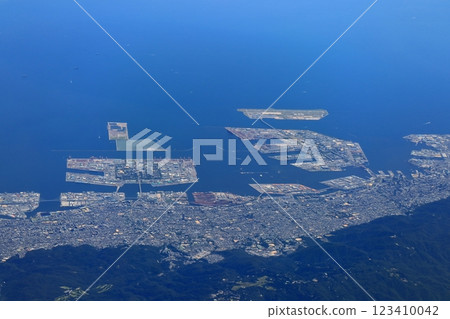 [Hyogo Prefecture] Aerial view of Kobe city 123410042