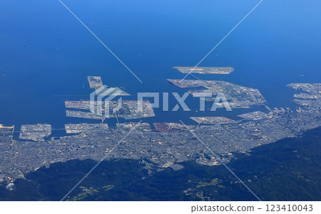 [Hyogo Prefecture] Aerial view of Kobe city 123410043