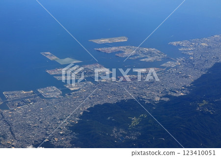 [Hyogo Prefecture] Aerial view of Kobe city 123410051