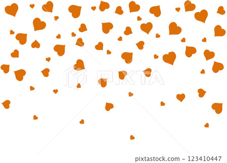 Orange flying hearts 123410447