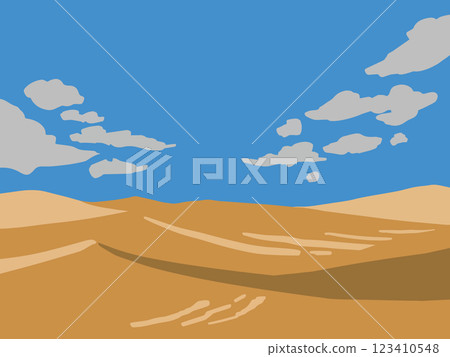 Desert simple background illustration 123410548
