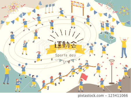 孩子們享受運動會 123411066