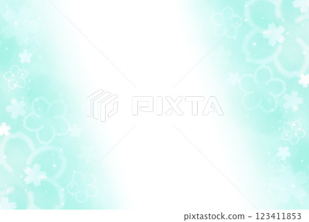 淡藍色的櫻花背景素材 淡藍色的櫻花背景素材 123411853
