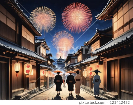 Fireworks in a post town 123412422