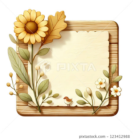 card with sunflower card with sunflower 123412988