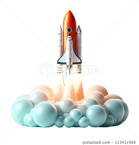 launching rocket  123412989
