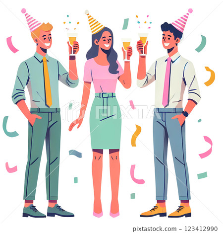 friends in party  friends in party  123412990