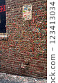 The colorful walls of Seattle's famous Gum Wall 123413034