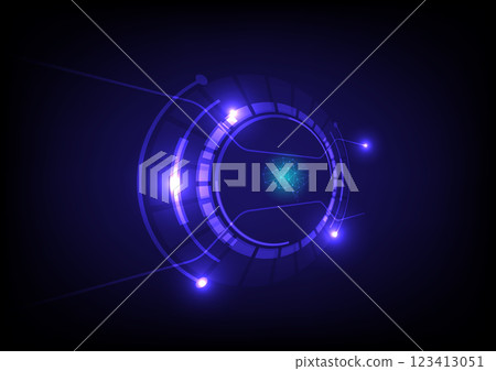 Abstract background with perspective polygon 123413051