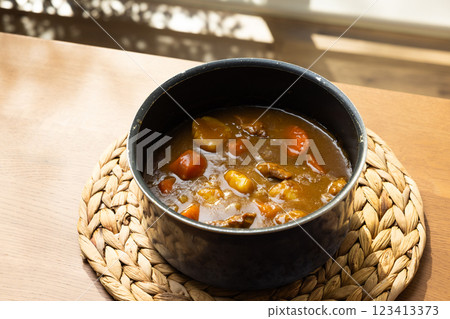 Curry in a pot 123413373