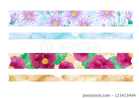Flower ribbon tape 123413494