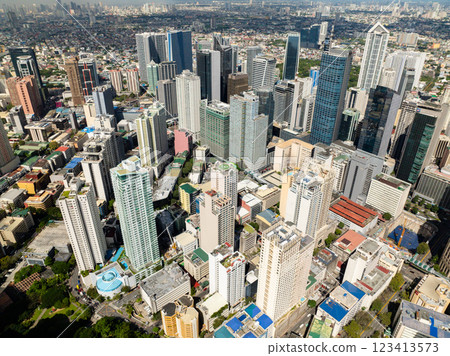 High Rise Buildings and Condominiums in Metro Manila Skyscrapers. Makati, Philippines. High Rise Buildings and Condominiums in Metro Manila Skyscrapers. Makati, Philippines. 123413573