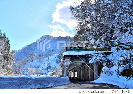 大糸線仲門站週邊景色（長野縣小谷村） [2024.12] 123413676