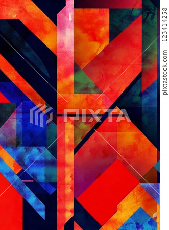 Abstract geometrical background design art 123414258