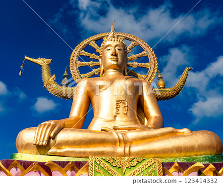 Big Buddha temple in koh Samui island, Thailand 123414332