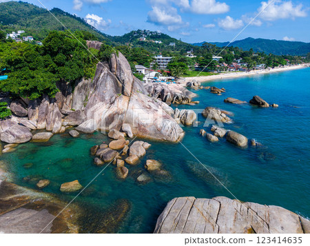 Grandfather and Grandmother Rocks, Hin Ta Hin Yai, in koh Samui island, Thailand Grandfather and Grandmother Rocks, Hin Ta Hin Yai, in koh Samui island, Thailand 123414635