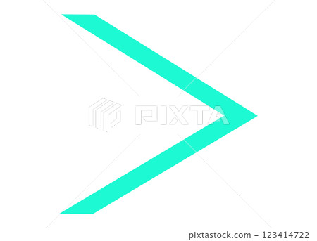 Simple Arrow Green 123414722