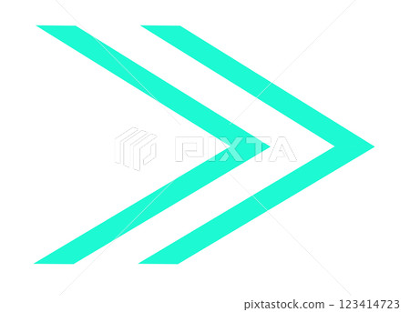 Simple Arrow Green 123414723