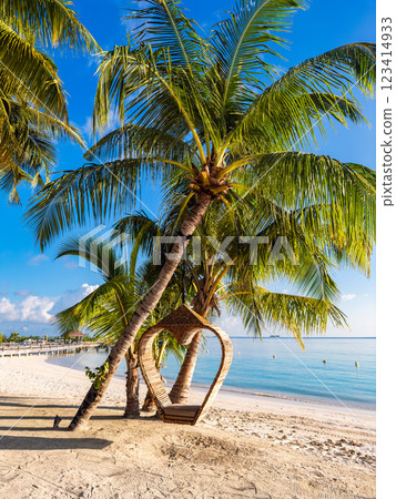 Beach resort in the Maldives, Asia Beach resort in the Maldives, Asia 123414933