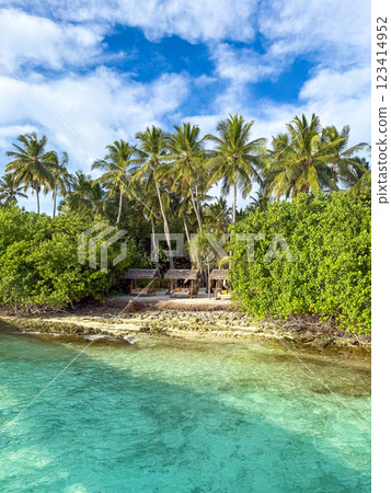 Beach resort in the Maldives, Asia Beach resort in the Maldives, Asia 123414952