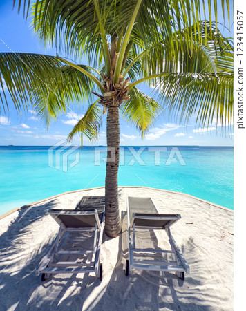 Beach resort in the Maldives, Asia Beach resort in the Maldives, Asia 123415057