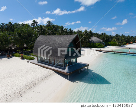 Aerial views of Velavaru Island in Maldives Aerial views of Velavaru Island in Maldives 123415087