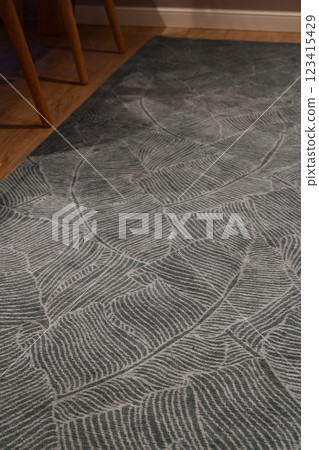 Stylish Green Textured Area Rug Enhancing a Modern Interior Setting with Artistic Appeal Stylish Green Textured Area Rug Enhancing a Modern Interior Setting with Artistic Appeal 123415429